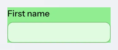 text field custom background wrong